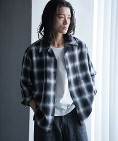 MEN'S BIGI / メンズビギ シャツ・ブラウス | ルーズシルエットオンブレーチェックシャツ