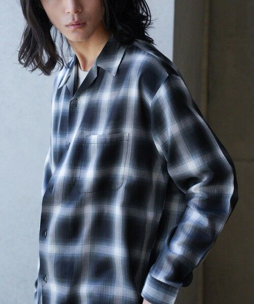 MEN'S BIGI / メンズビギ シャツ・ブラウス | ルーズシルエットオンブレーチェックシャツ | 詳細6