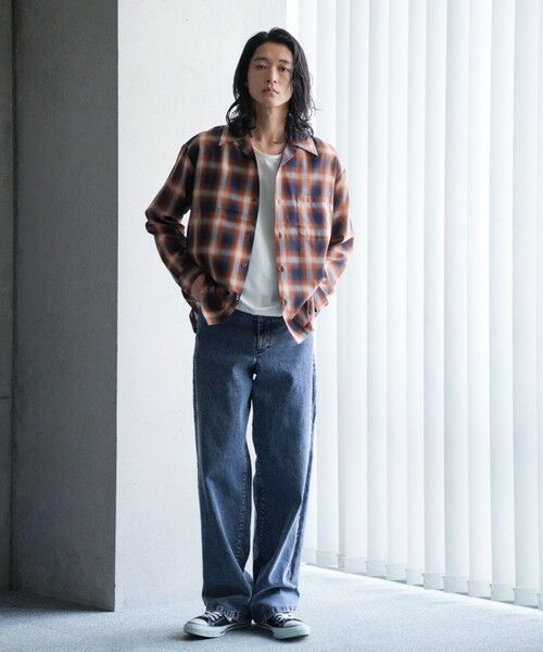 MEN'S BIGI / メンズビギ シャツ・ブラウス | ルーズシルエットオンブレーチェックシャツ | 詳細8