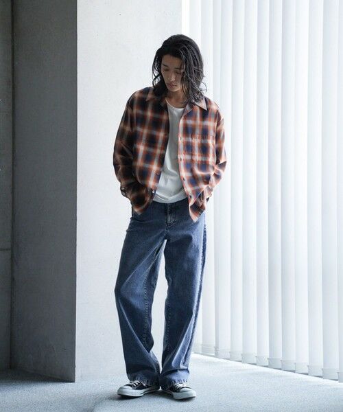 MEN'S BIGI / メンズビギ シャツ・ブラウス | ルーズシルエットオンブレーチェックシャツ | 詳細9