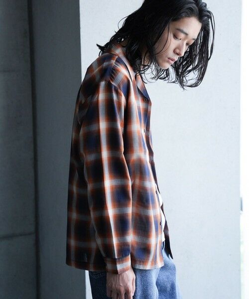 MEN'S BIGI / メンズビギ シャツ・ブラウス | ルーズシルエットオンブレーチェックシャツ | 詳細10