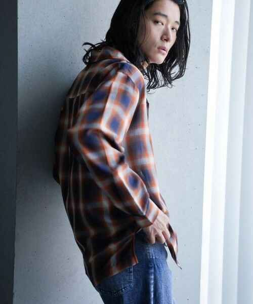 MEN'S BIGI / メンズビギ シャツ・ブラウス | ルーズシルエットオンブレーチェックシャツ | 詳細11