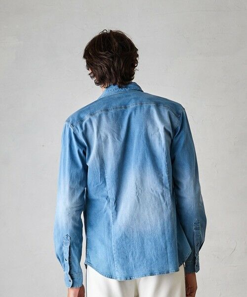 MEN'S BIGI / メンズビギ シャツ・ブラウス | スーパーストレッチデニムスタンドカラー | 詳細13