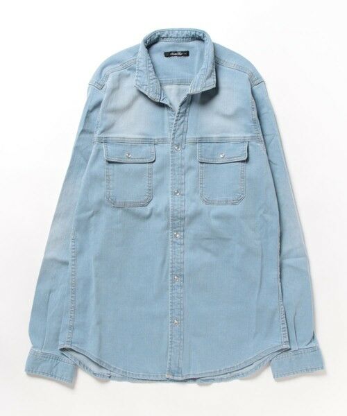 MEN'S BIGI / メンズビギ シャツ・ブラウス | スーパーストレッチデニムスタンドカラー | 詳細23
