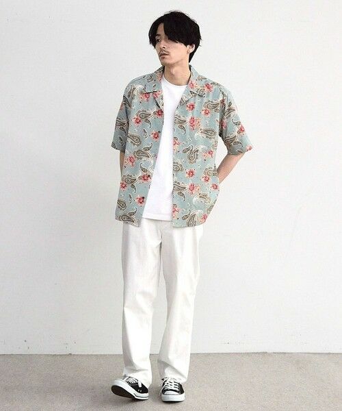 MEN'S BIGI / メンズビギ シャツ・ブラウス | ペイズリープリンオープンカラー半袖シャツ | 詳細2