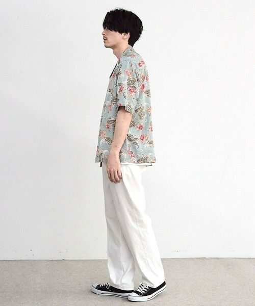 MEN'S BIGI / メンズビギ シャツ・ブラウス | ペイズリープリンオープンカラー半袖シャツ | 詳細3