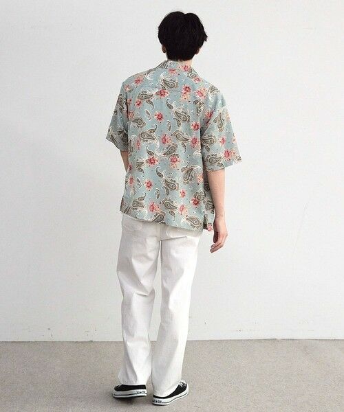 MEN'S BIGI / メンズビギ シャツ・ブラウス | ペイズリープリンオープンカラー半袖シャツ | 詳細4