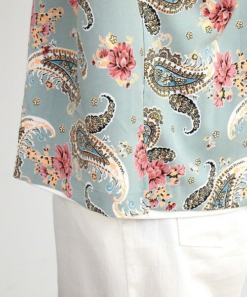 MEN'S BIGI / メンズビギ シャツ・ブラウス | ペイズリープリンオープンカラー半袖シャツ | 詳細8