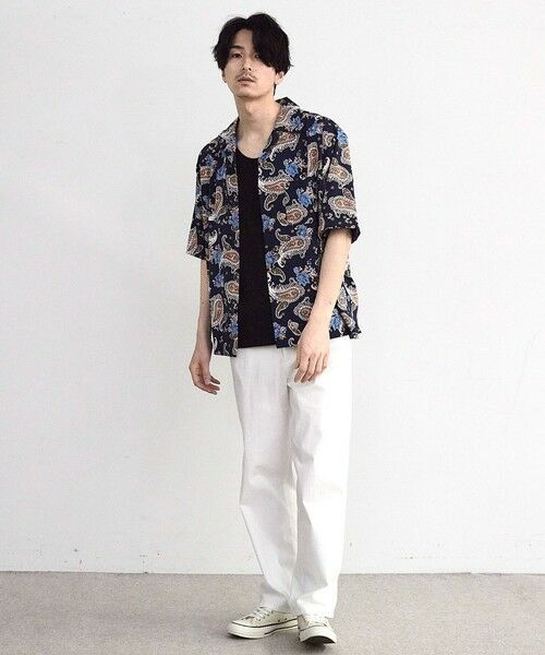 MEN'S BIGI / メンズビギ シャツ・ブラウス | ペイズリープリンオープンカラー半袖シャツ | 詳細10