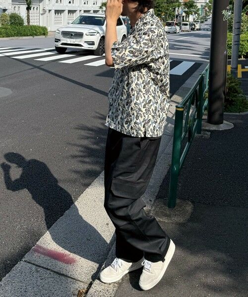 MEN'S BIGI / メンズビギ シャツ・ブラウス | リーフプリントオープンカラー半袖シャツ | 詳細4