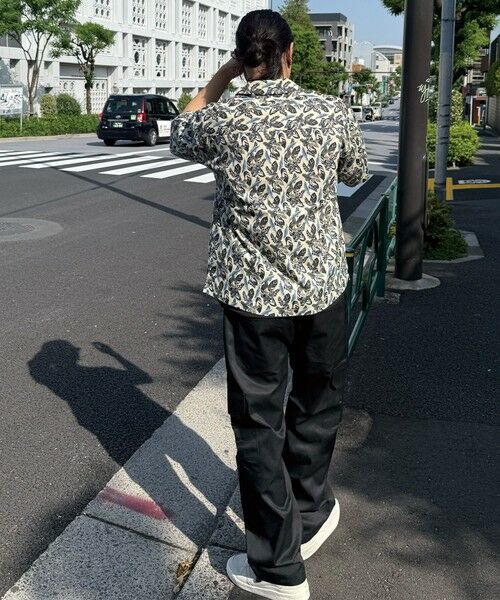 MEN'S BIGI / メンズビギ シャツ・ブラウス | リーフプリントオープンカラー半袖シャツ | 詳細5