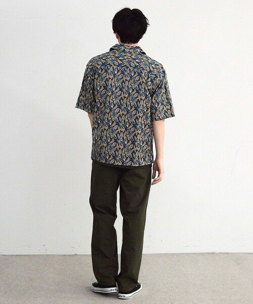 MEN'S BIGI / メンズビギ シャツ・ブラウス | リーフプリントオープンカラー半袖シャツ | 詳細10
