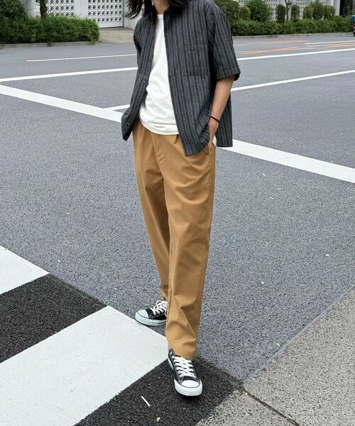 MEN'S BIGI / メンズビギ シャツ・ブラウス | ドビーストライプ半袖シャツ | 詳細14