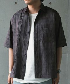 MEN'S BIGI / メンズビギ シャツ・ブラウス | デニムライクワッシャー半袖シャツ