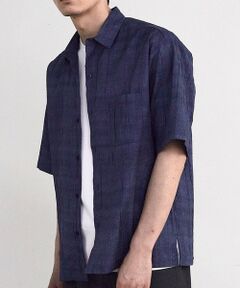 MEN'S BIGI / メンズビギ シャツ・ブラウス | デニムライクワッシャー半袖シャツ