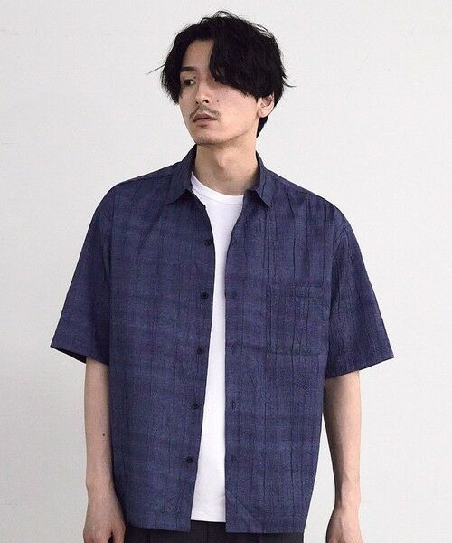 MEN'S BIGI / メンズビギ シャツ・ブラウス | デニムライクワッシャー半袖シャツ | 詳細5