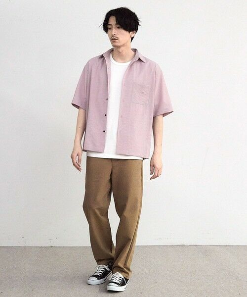 MEN'S BIGI / メンズビギ シャツ・ブラウス | ヘアラインストライプ半袖シャツ | 詳細1