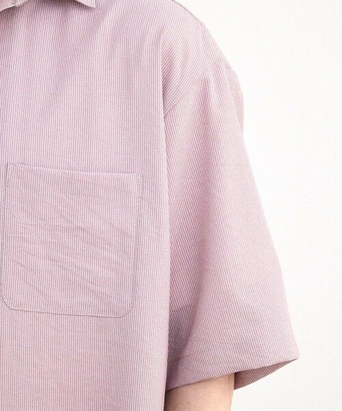 MEN'S BIGI / メンズビギ シャツ・ブラウス | ヘアラインストライプ半袖シャツ | 詳細3