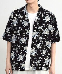 MEN'S BIGI / メンズビギ シャツ・ブラウス | フラワープリントクレープオープンカラー半