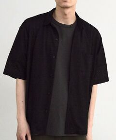 MEN'S BIGI / メンズビギ シャツ・ブラウス | ハニカムシアージャガード半袖シャツ