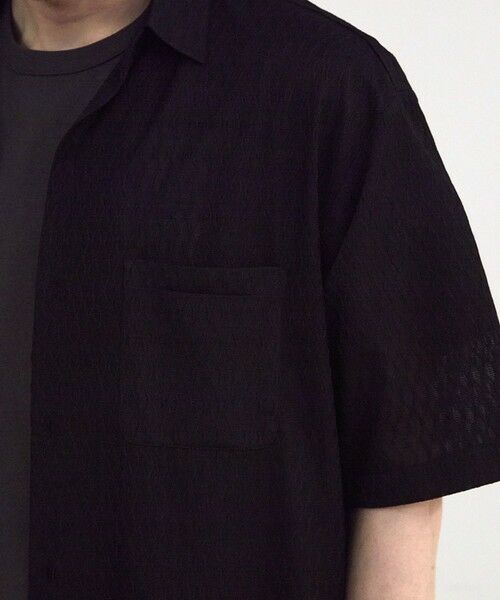 MEN'S BIGI / メンズビギ シャツ・ブラウス | ハニカムシアージャガード半袖シャツ | 詳細5