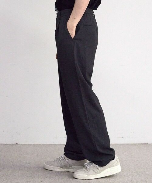 MEN'S BIGI / メンズビギ その他パンツ | ストレッチサッカータックワイドイージーパンツ | 詳細1