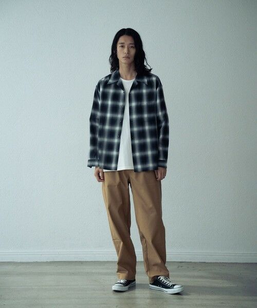 MEN'S BIGI / メンズビギ その他パンツ | ハイパーストレッチタックワイドテーパードイージーパンツ | 詳細1