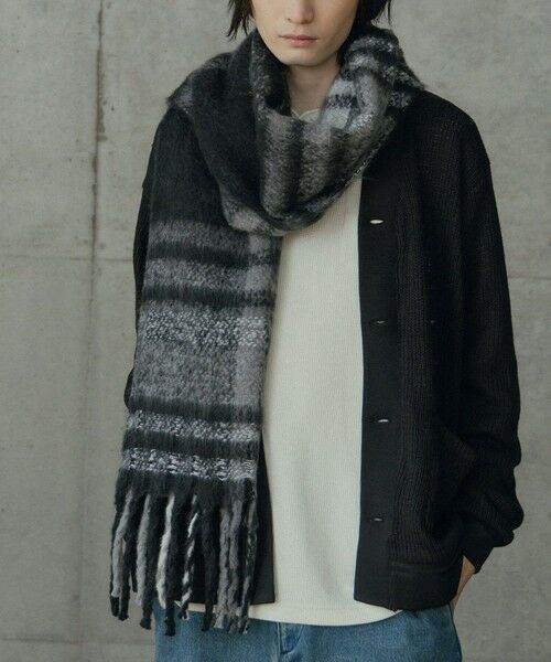 MEN'S BIGI / メンズビギ マフラー・ショール・スヌード・ストール | モヘアライクマフラー | 詳細3