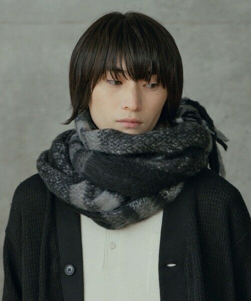 MEN'S BIGI / メンズビギ マフラー・ショール・スヌード・ストール | モヘアライクマフラー | 詳細1