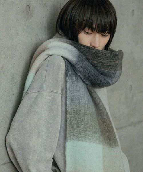 MEN'S BIGI / メンズビギ マフラー・ショール・スヌード・ストール | モヘアライクマフラー | 詳細6