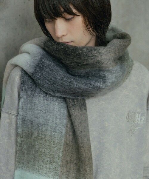 MEN'S BIGI / メンズビギ マフラー・ショール・スヌード・ストール | モヘアライクマフラー | 詳細8