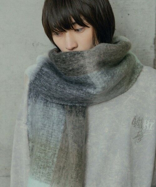 MEN'S BIGI / メンズビギ マフラー・ショール・スヌード・ストール | モヘアライクマフラー | 詳細10