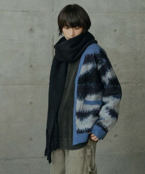 MEN'S BIGI / メンズビギ マフラー・ショール・スヌード・ストール | モヘアライクマフラー | 詳細13