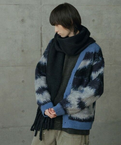 MEN'S BIGI / メンズビギ マフラー・ショール・スヌード・ストール | モヘアライクマフラー | 詳細14
