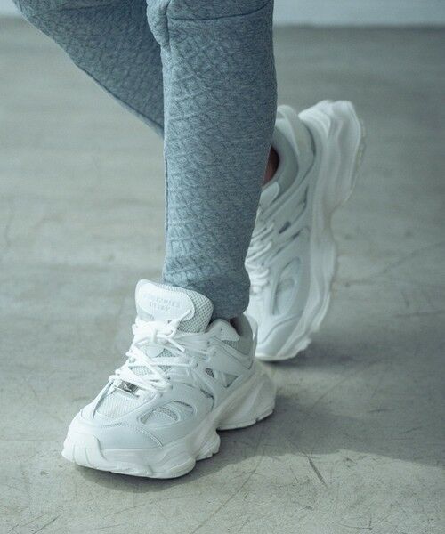 MEN'S BIGI / メンズビギ スニーカー | 1PIU1UGUARE3別注レイヤードグラディエントスニーカー（ホワイト）