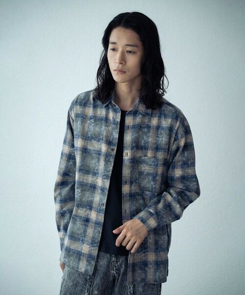 MEN'S BIGI / メンズビギ シャツ・ブラウス | ブリーチチェックシャツ | 詳細3