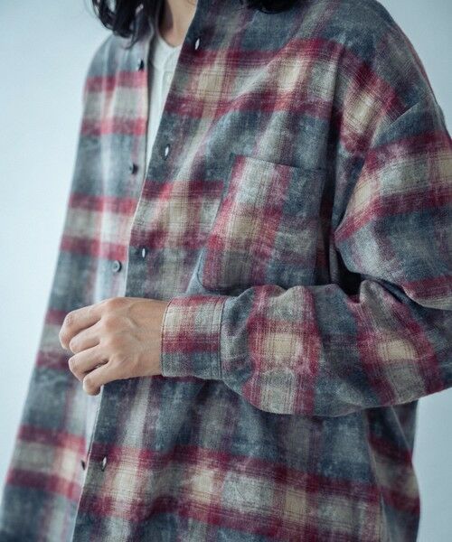 MEN'S BIGI / メンズビギ シャツ・ブラウス | ブリーチチェックシャツ | 詳細5