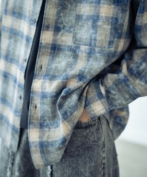 MEN'S BIGI / メンズビギ シャツ・ブラウス | ブリーチチェックシャツ | 詳細7