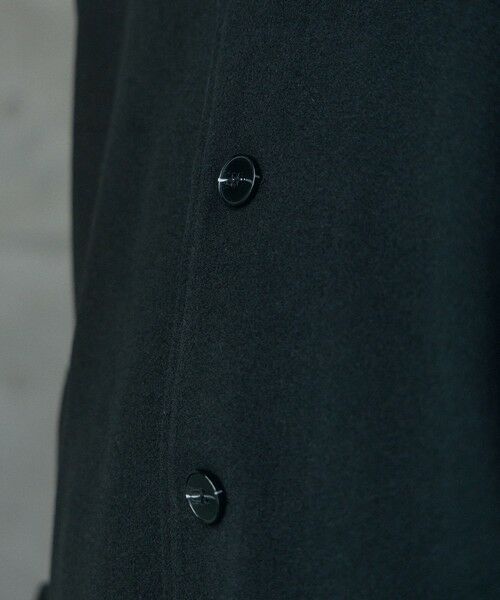 MEN'S BIGI / メンズビギ ダウンジャケット・ベスト | フェイクメルトンルーズステンカラーロングコート | 詳細11