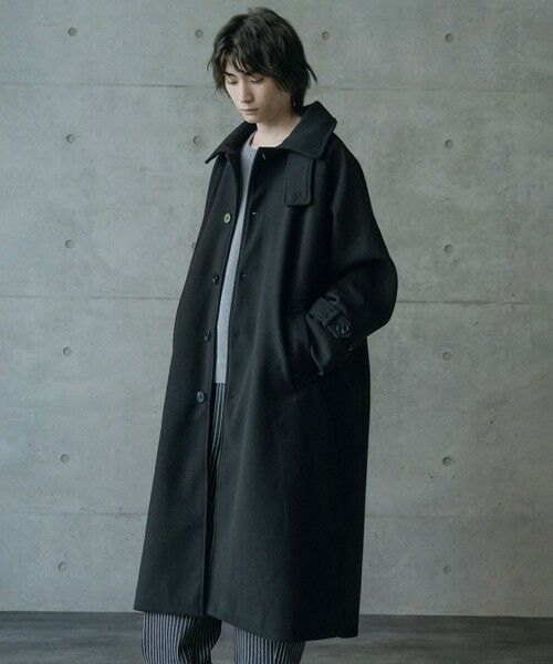 MEN'S BIGI / メンズビギ ダウンジャケット・ベスト | フェイクメルトンルーズステンカラーロングコート | 詳細7