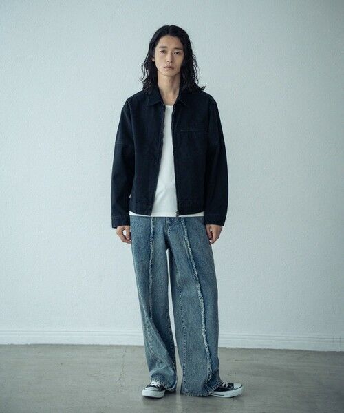 MEN'S BIGI / メンズビギ ブルゾン | 12ozコットンダックデトロイトジャケット | 詳細1