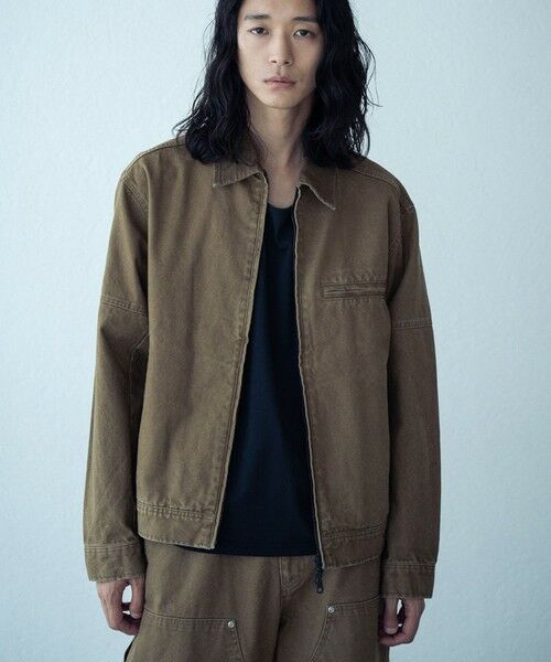 MEN'S BIGI / メンズビギ ブルゾン | 12ozコットンダックデトロイトジャケット（キャメル）