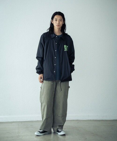 MEN'S BIGI / メンズビギ ブルゾン | リフレクタープリントナイロンコーチジャケット | 詳細1