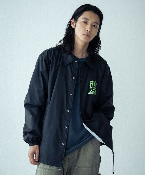 MEN'S BIGI / メンズビギ ブルゾン | リフレクタープリントナイロンコーチジャケット | 詳細2