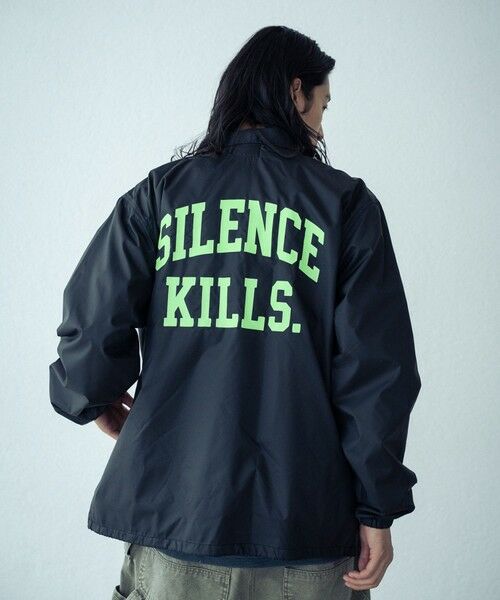 MEN'S BIGI / メンズビギ ブルゾン | リフレクタープリントナイロンコーチジャケット | 詳細4