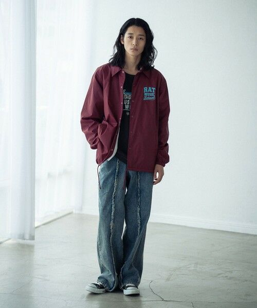 MEN'S BIGI / メンズビギ ブルゾン | リフレクタープリントナイロンコーチジャケット | 詳細9