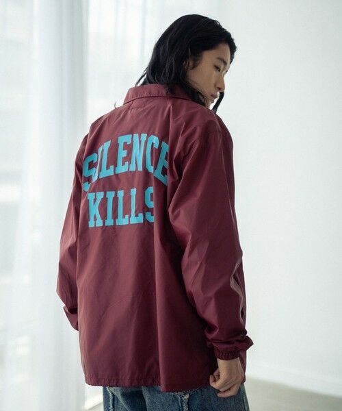 MEN'S BIGI / メンズビギ ブルゾン | リフレクタープリントナイロンコーチジャケット | 詳細10