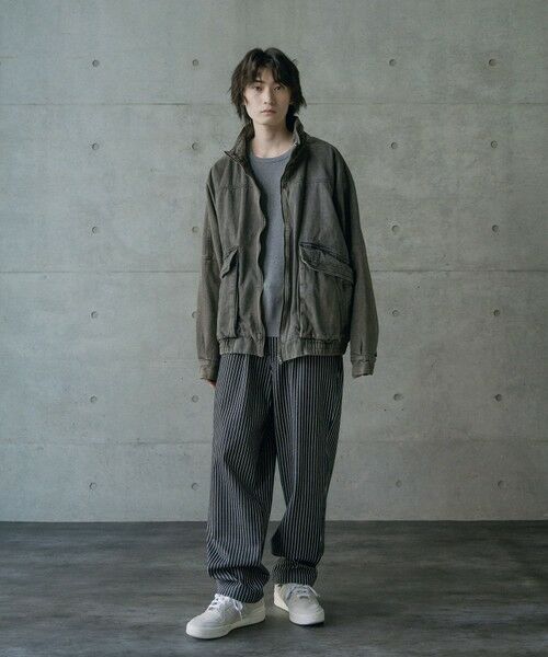 MEN'S BIGI / メンズビギ Gジャン・デニムジャケット | 12ozスラブデニムスタンドブルゾン | 詳細1