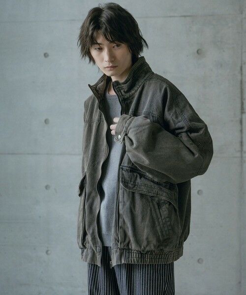 MEN'S BIGI / メンズビギ Gジャン・デニムジャケット | 12ozスラブデニムスタンドブルゾン | 詳細4