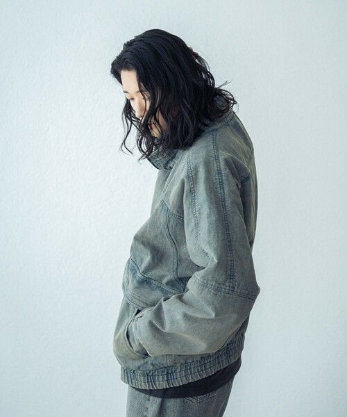 MEN'S BIGI / メンズビギ Gジャン・デニムジャケット | 12ozスラブデニムスタンドブルゾン | 詳細8